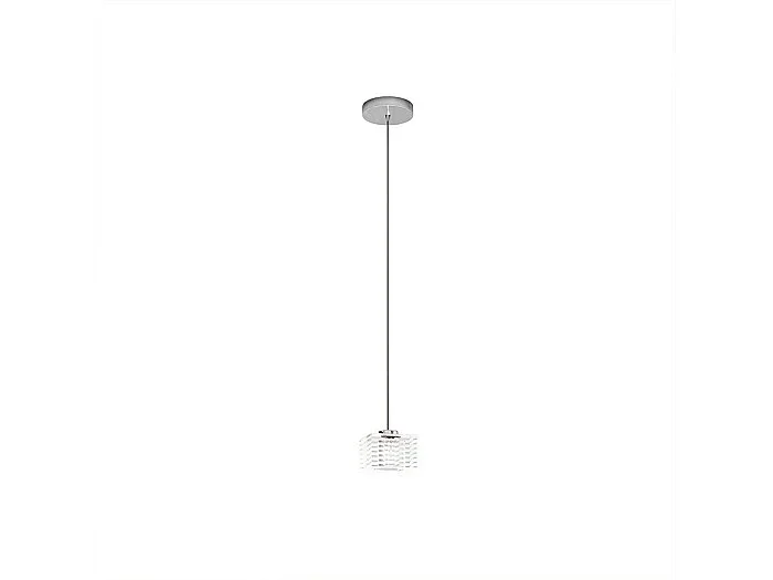 Sospensione Contemporanea Metropolitan Metallo Cromo Vetro Trasparente 1 Luce G9