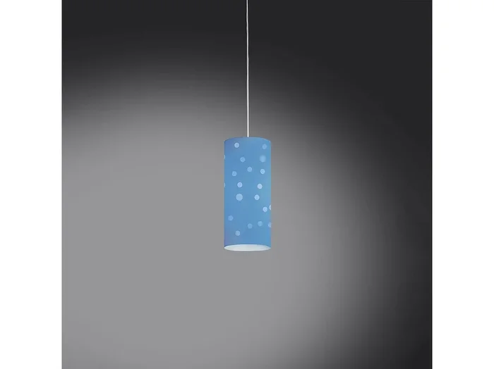 Sospensione Moderna Pois Polilux ® Blu Pastello 1 Luce E27