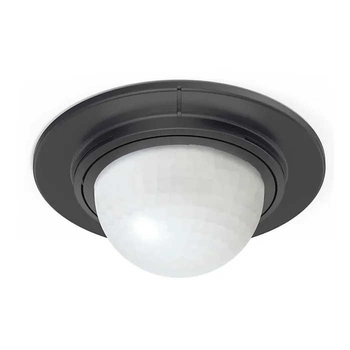 STEINEL 032852 – Sensor de movimiento empotrable exterior IS360-1DE negro IP54