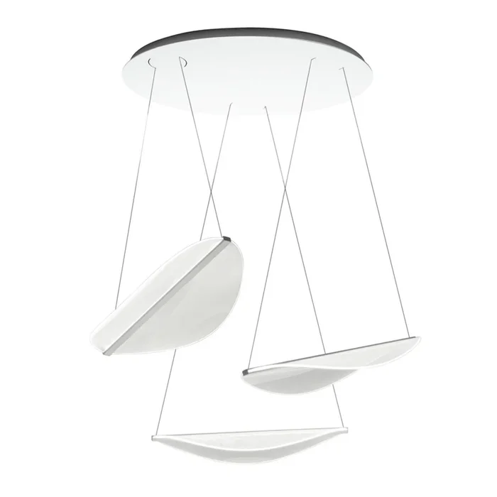 Stilnovo Diphy colgante LED, 3 luces, DALI-Push