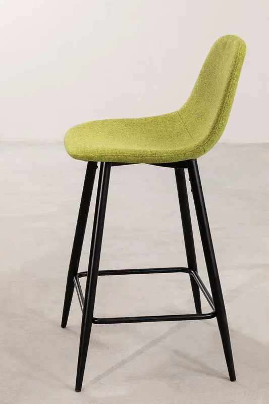Taburete Alto Glamm ↑65 cm Verde Pistacho Negro – SKLUM