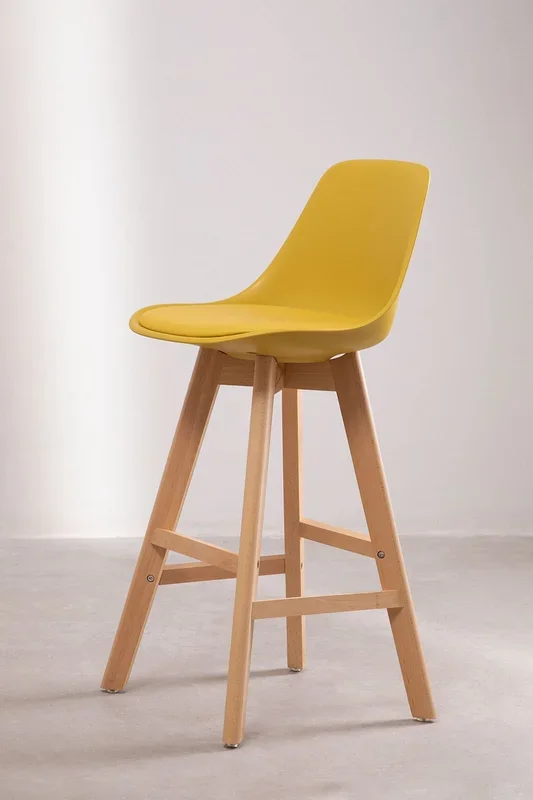 Taburete Alto Nordic Edition ↑65 cm Amarillo Curri – SKLUM