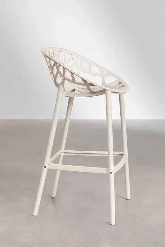 Taburete Alto Ores ↑75 cm Beige Tapioca – SKLUM