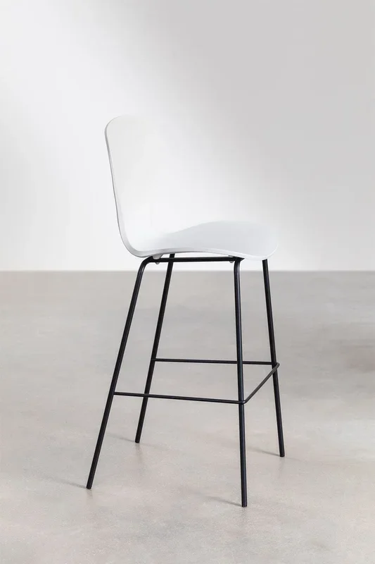 Taburete Alto Uit ↑76 cm Blanco – SKLUM