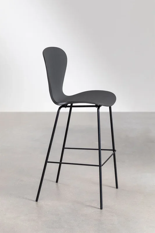 Taburete Alto Uit ↑76 cm Gris Oscuro – SKLUM