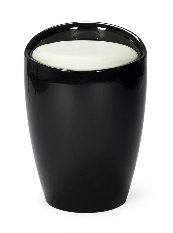 Taburete bajo diseño London Negro Vintahome