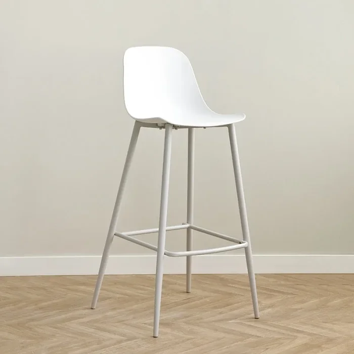 Taburete blanco Lein Blanco – Kenay Home