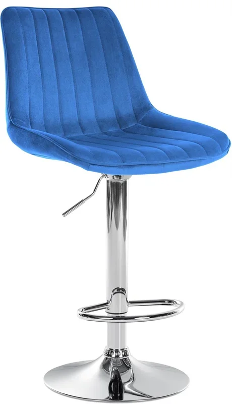Taburete de bar Toni en terciopelo 50×49.5×91-112 cm