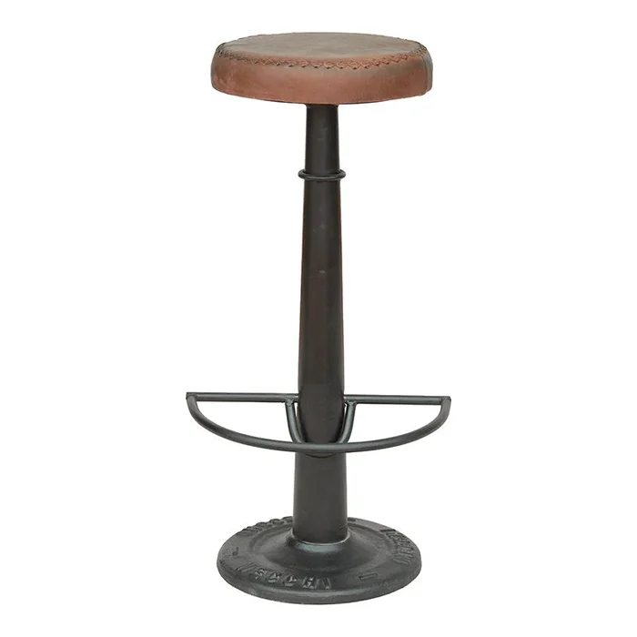 Taburete de bar vintage cuero PANTER Vintahome