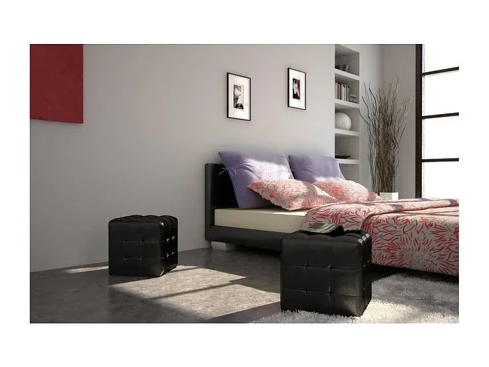 Taburete Reposapiéss cubo negros