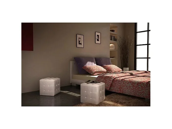 Taburetes cubo Blanco
