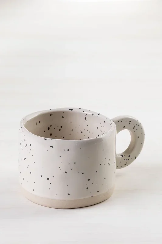 Taza de Café en Gres 28 cl Demyr Blanco Gardenia – SKLUM