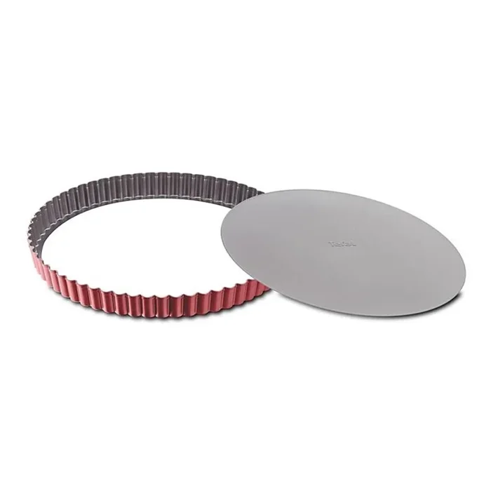 Tefal – Molde para tarta con base removible DELIBAKE 28 cm rojo