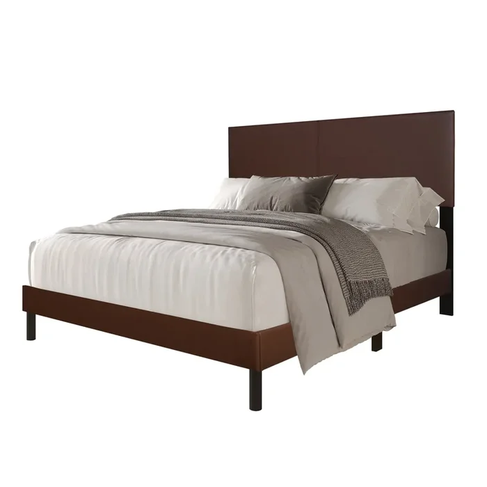 Thistle Full Brown Platform Bed
