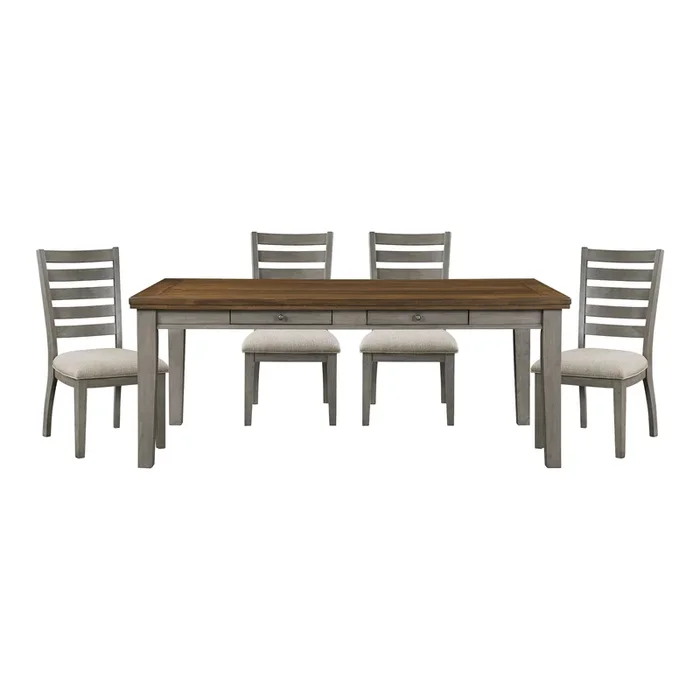 Tigard Cherry/Gray Dining Set