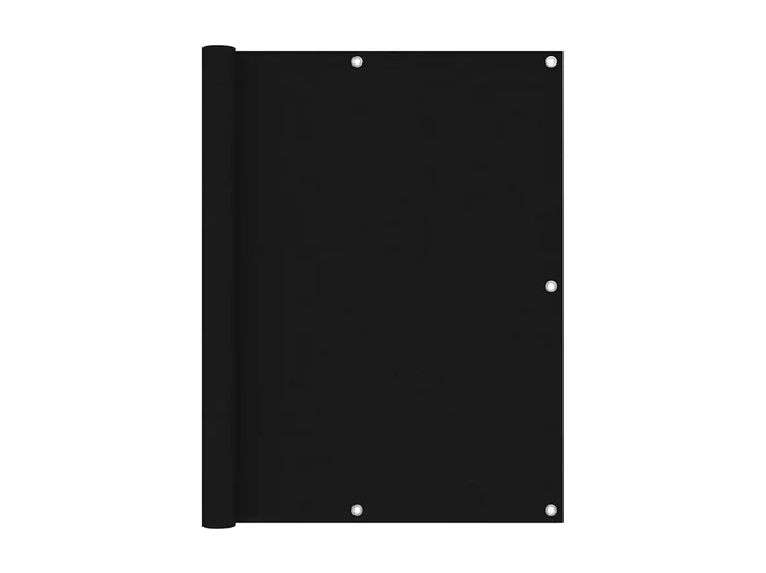 Toldo para balcón de tela oxford negro 120×600 cm