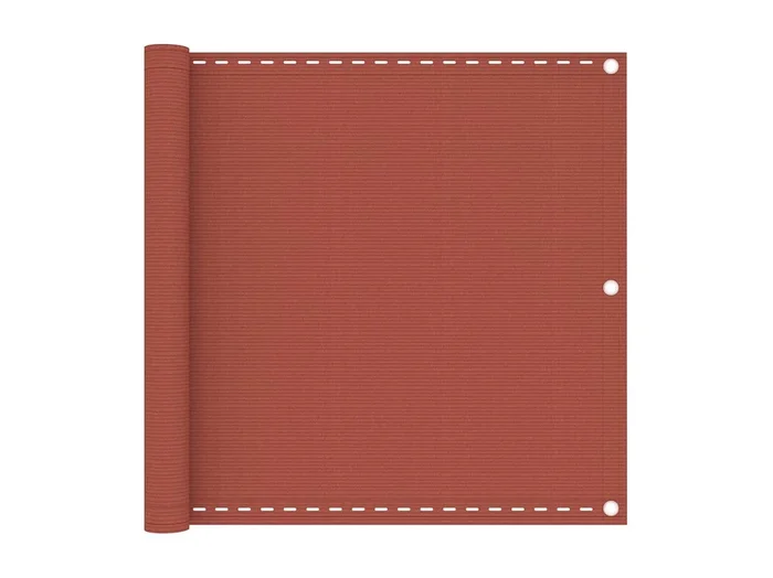 Toldo para balcón HDPE terracota 90×600 cm ES328033