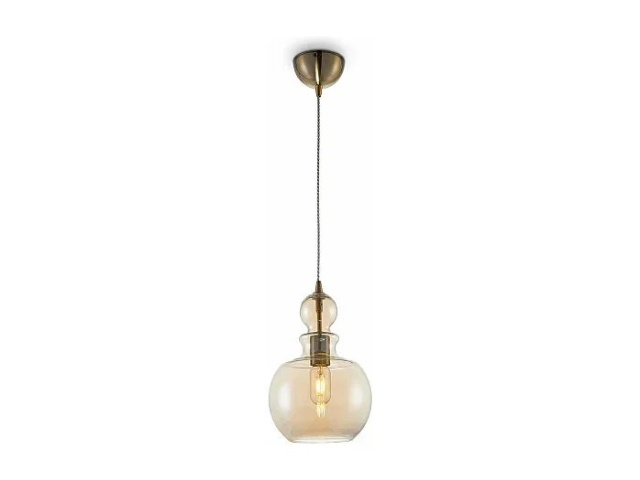 Tone Lámpara Colgante Techo Dome Bronce, 1 Luz, E27
