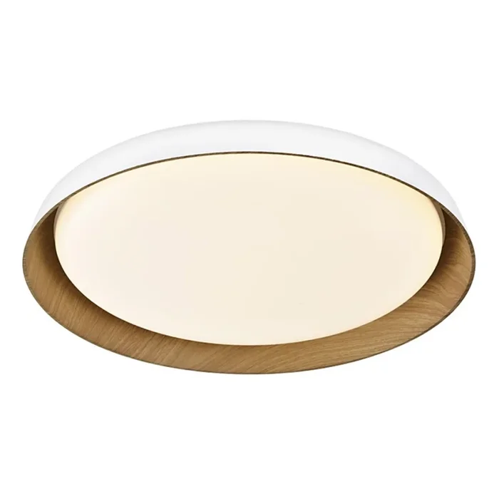 Top Light – Plafón LED regulable SATELLITE LED/48W/230V 3000-6500K diá. 53 cm blanco/marrón + control remoto