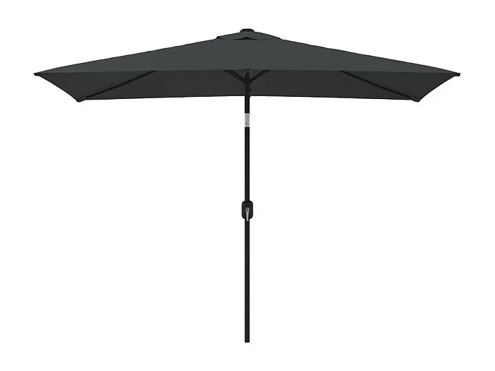Torhildr Sombrilla de jardín con palo de metal antracita 300×200 cm