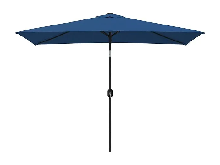 Torhildr Sombrilla de jardín con palo de metal azul azure 300×200 cm