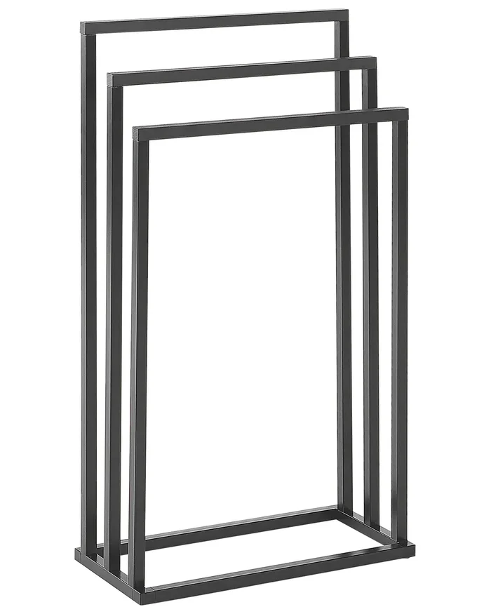 Towel Stand CHARRAS Metal Dark Brown