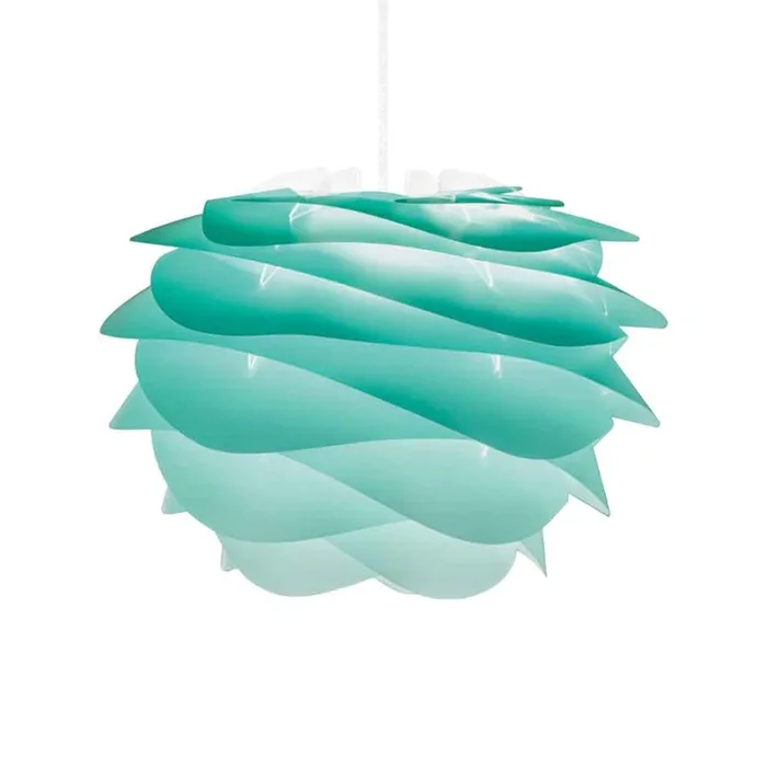 UMAGE Carmina Mini colgante turquesa/cable blanco