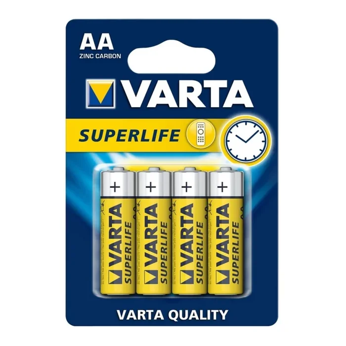 Varta 2006 – 4 pz. Batería de zinc-carbono SUPERLIFE AA 1,5V