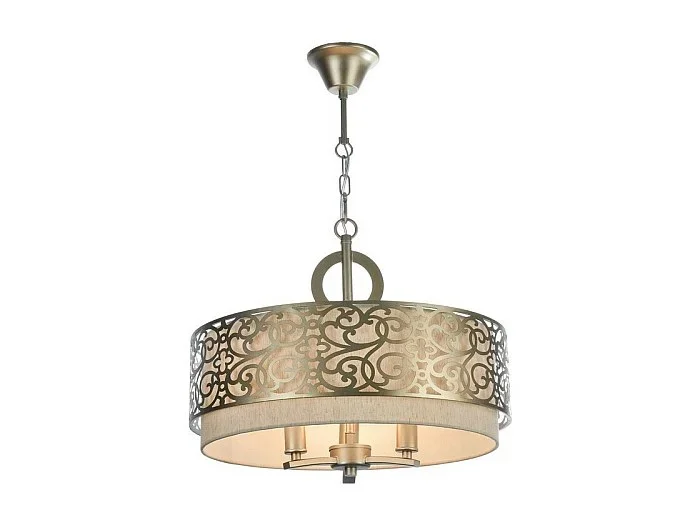 Venera Lámpara Colgante de Techo Cilíndrica Latón, 3 Luces, E14