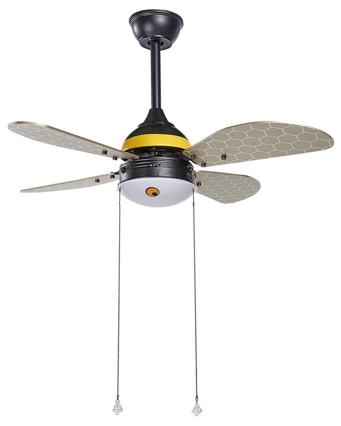 Ventilador de techo con luz DOLORES Amarillo