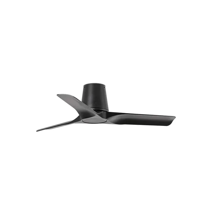Ventilador de techo Hey S, negro, motor DC, silencioso, Ø 90 cm