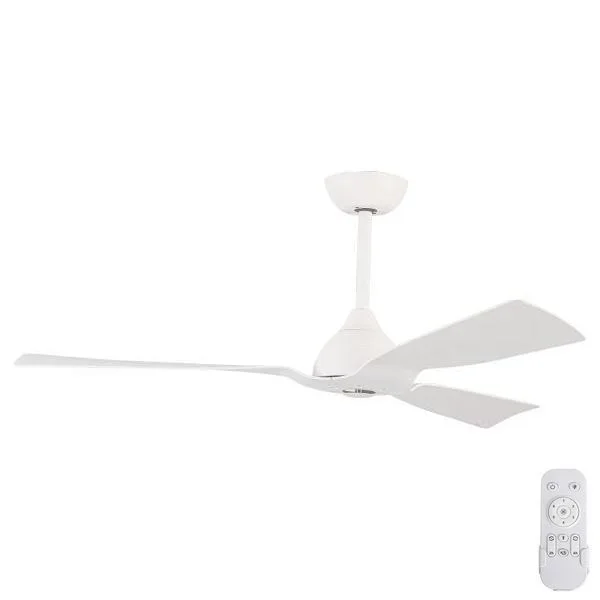 Ventilador de techo Ø 132 cm IP44 blanco + mando a distancia