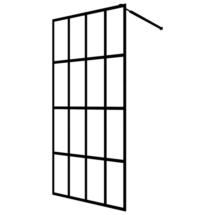 vidaXL Mampara de ducha de vidrio templado transparente 80×195 cm