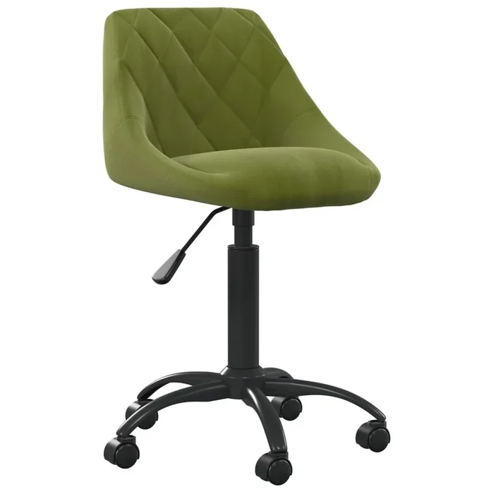 vidaXL Silla de comedor de terciopelo verde claro