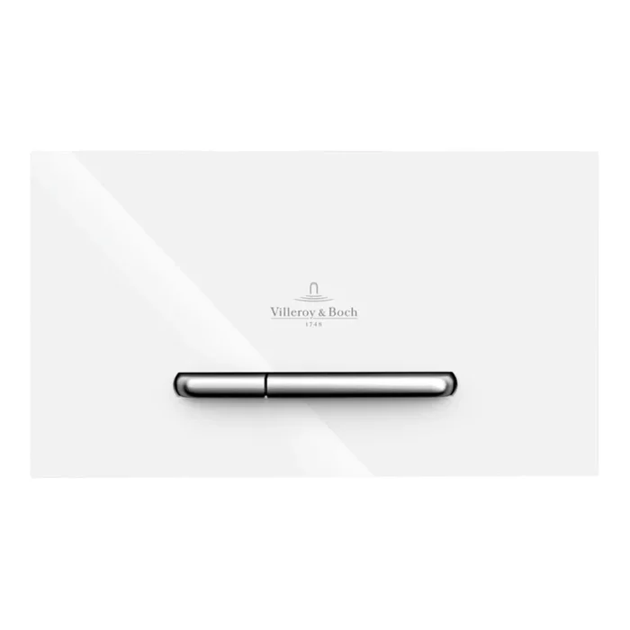 Villeroy & Boch 922169N5 – Pulsador de descarga VICONNECT blanco/cromo mate