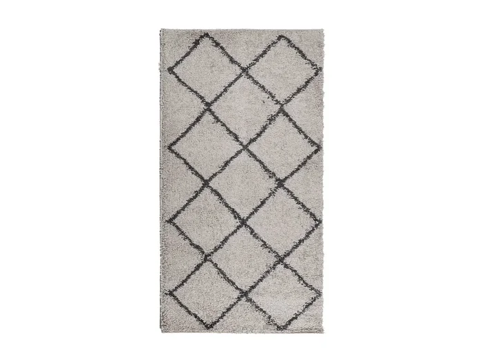 Vito Alfombra pelo largo moderna PAMPLONA beige antracita 80×150 cm