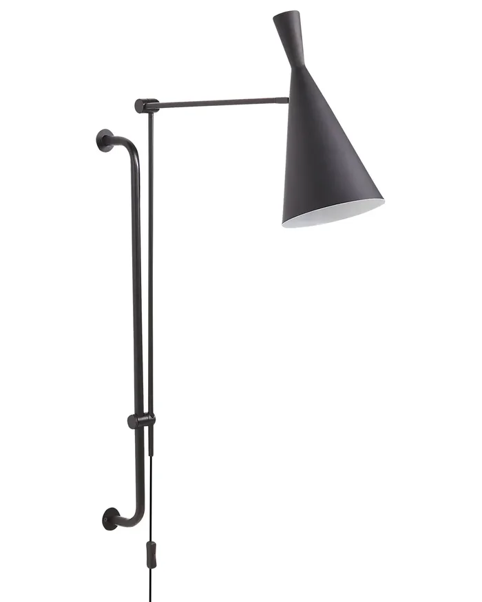 Wall Lamp MARISA Adjustable Metal Black