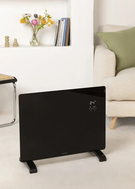 WARM CRYSTAL 1500W – Convector eléctrico de cristal con WiFi