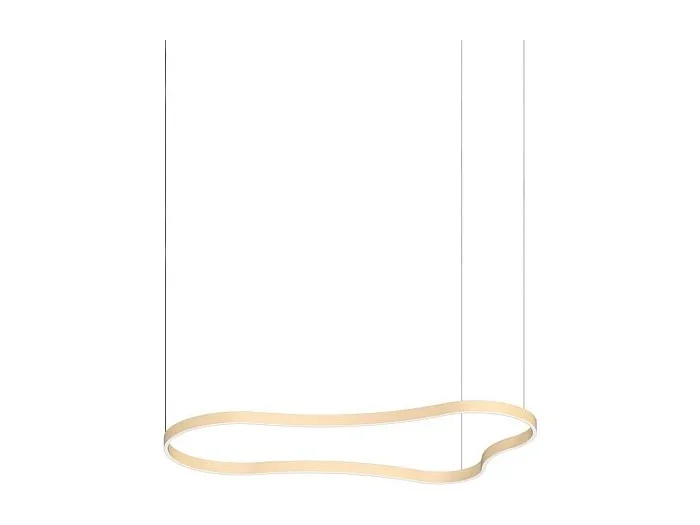 WAVES-3 SP, Colgante de metal dorado, Ideal Lux