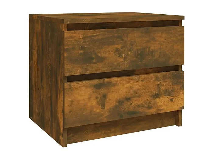 Weldon Spring Mesita noche madera contrachapada roble ahumado 50x39x43,5 cm