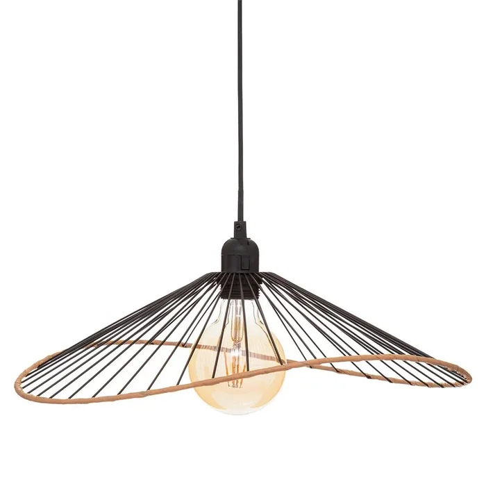 Well Home – Lámpara Colgante de Techo – Pantalla de Metal 45 cm – Estilo Industrial – Moderna y Funcional