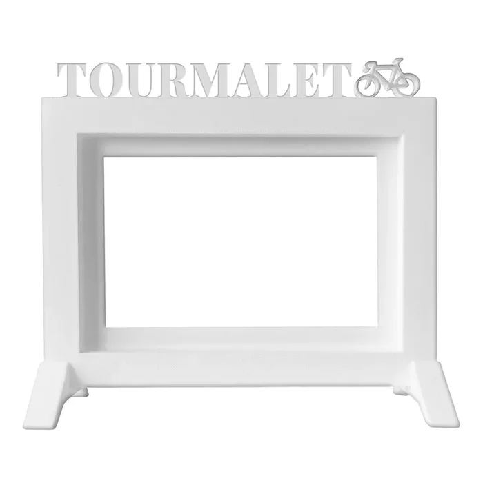 Well Home – Marco de Fotos de Mesa o Pared / Modelo ‘‘TOURMALET‘‘ / Tamaño del marco 20,5×13,5×1,5 para Fotos de 10×15 / Color Blanco