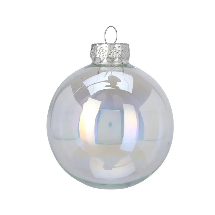 Well Home Juego de 16 Bolas de Navidad color Plateado Ø3,5cm – Brillantes y mate