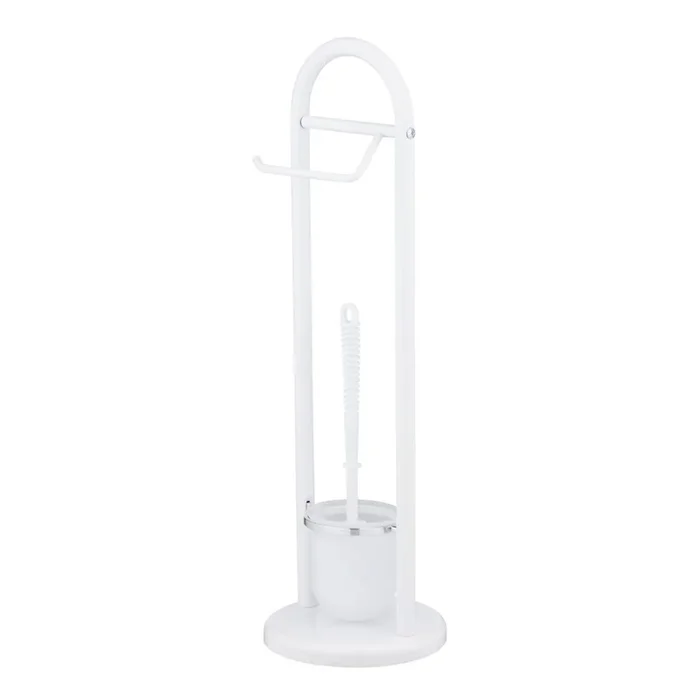 WENKO 17092100 – Escobilla para inodoro SIENA 19×63 cm blanco/satinado
