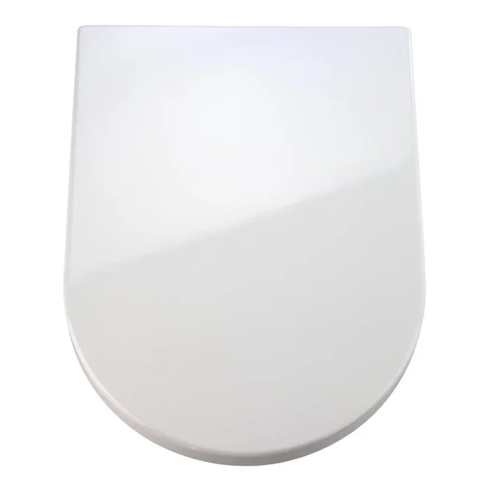WENKO 18396100-WC asiento para WC PALMA 46,5×35,7 cm blanco/plateado