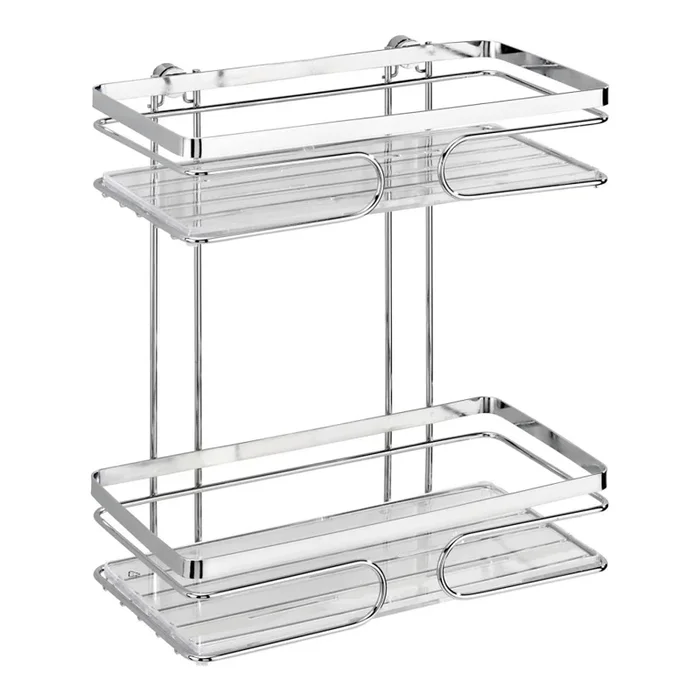 WENKO 20410100-Estantería PREMIUM ACERO INOXIDABLE 24×27 cm acero inoxidable/plateado