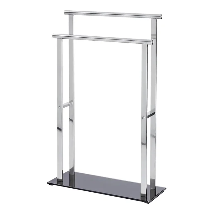 WENKO 22089100 – Perchero LAVA 52×81,5 cm acero inoxidable/plateado/negro