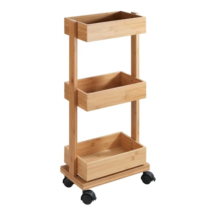 WENKO 24390100 – Estantería TORTONA 18×71,5 cm marrón/negro