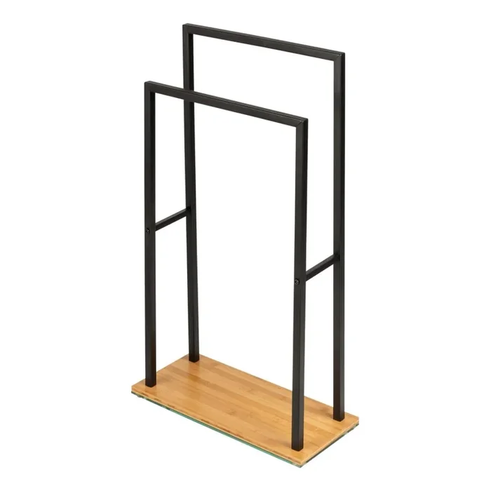 WENKO 24752100 – Toallero BAMBUSA 46×80 cm negro/marrón