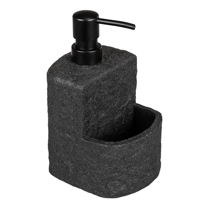 WENKO 54667100 – Dispensador de jabón FESTIVAL 10,5×18 cm negro